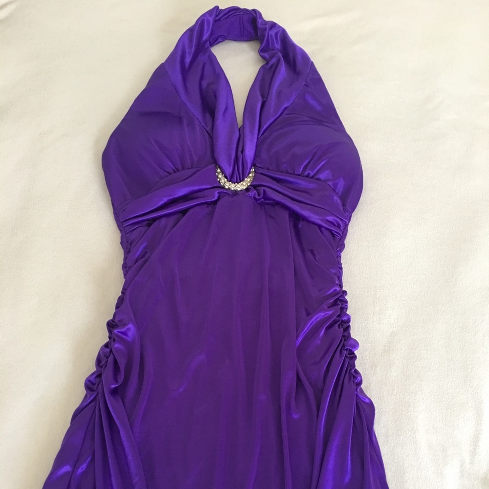 Maxi prom halter neck dress my michelle size 7
